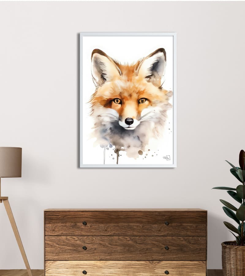 Affiche Renard Roux