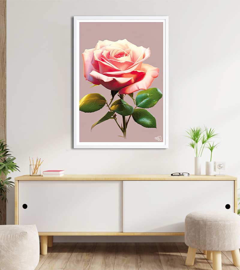 poster Fleur Rose