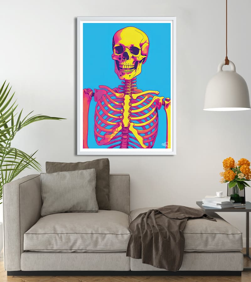 poster Squelette - Pop Art