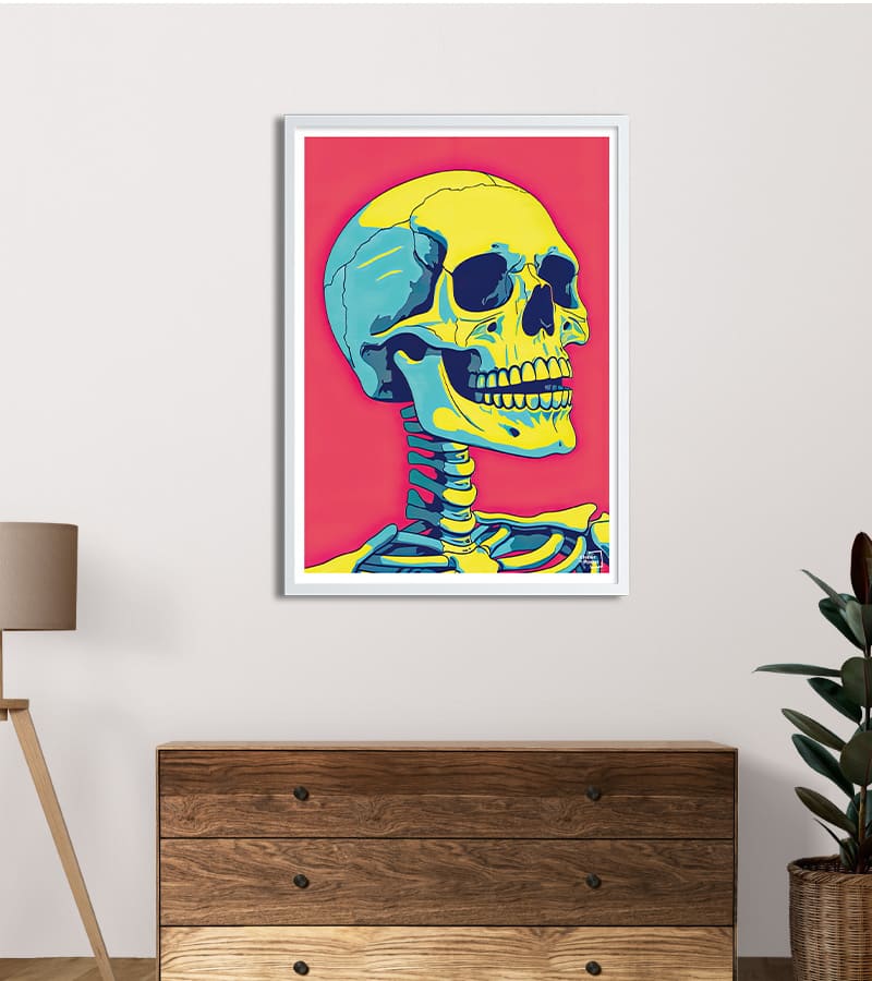 poster Le Squelette Humaine - Pop Art