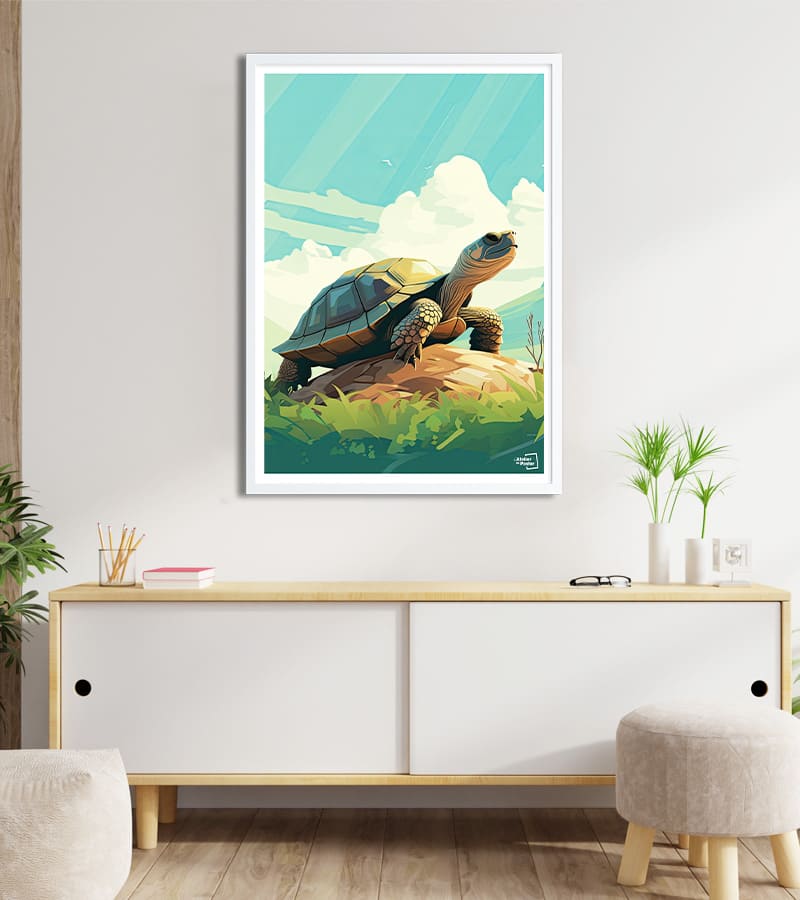 poster illustration Tortue