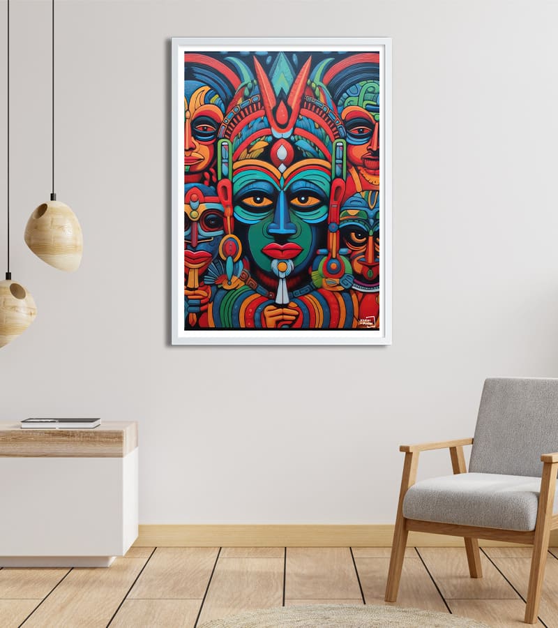 poster Masque de tribu Africaine