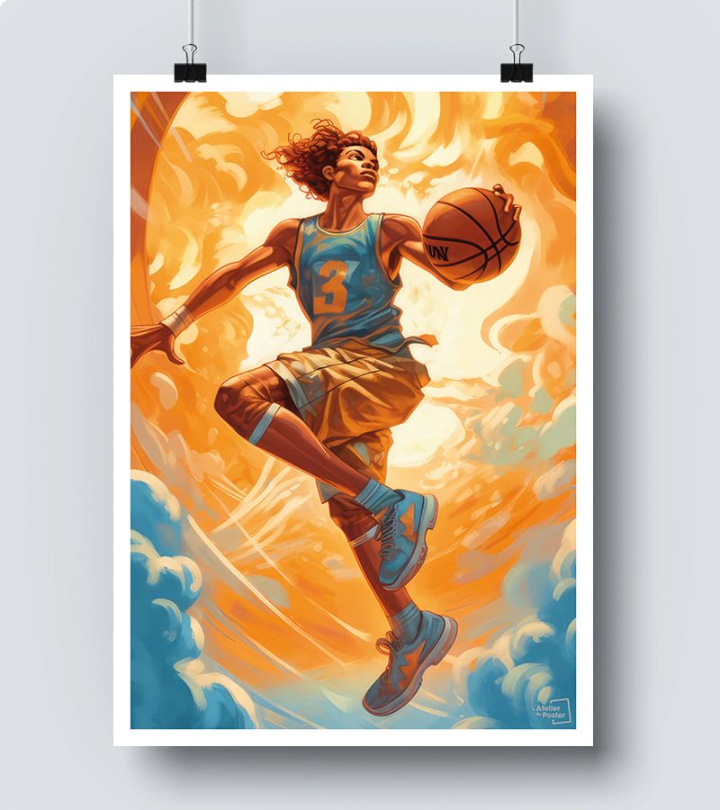 Sport de basket-ball affiches et impressions par LUXMAN HIDAYAT - Printler