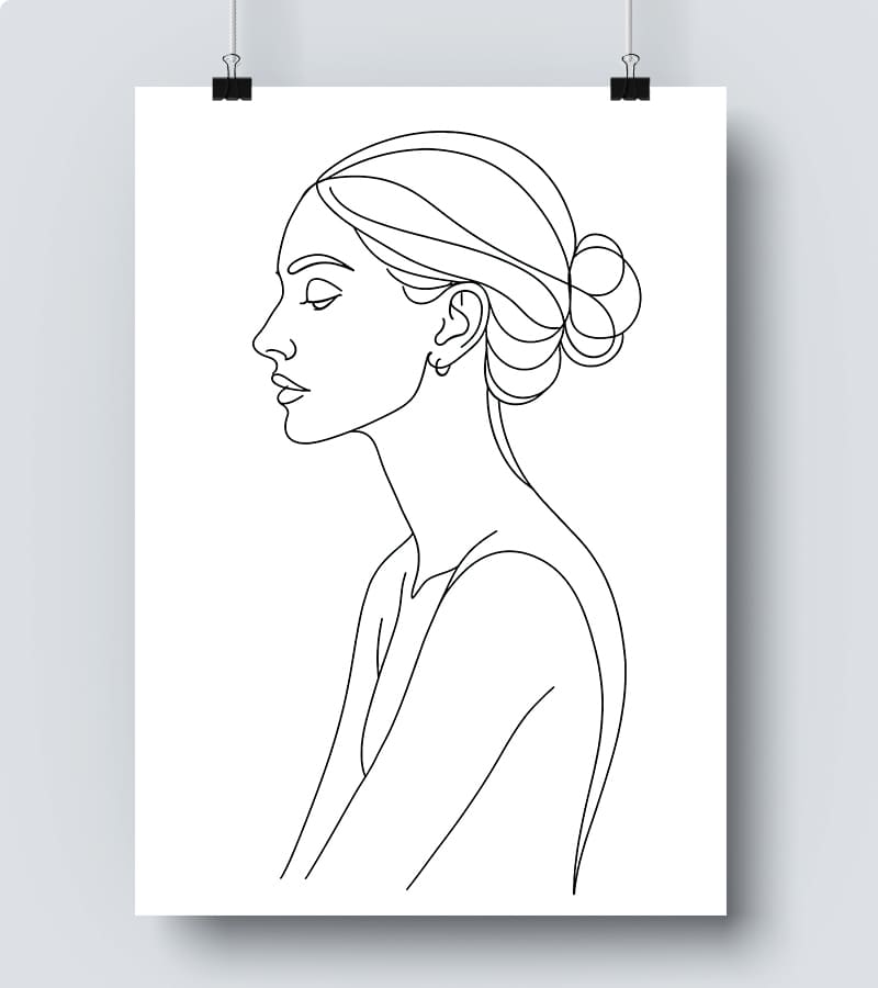 Affiche Line Art Femme #8