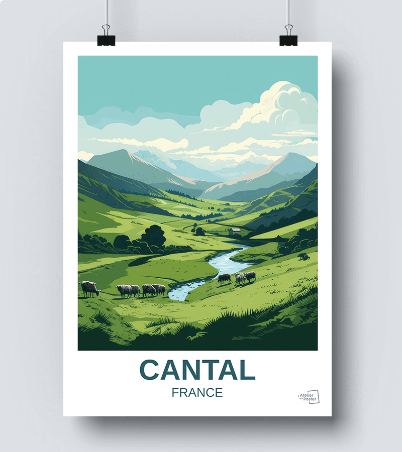 Affiche Département Le Cantal