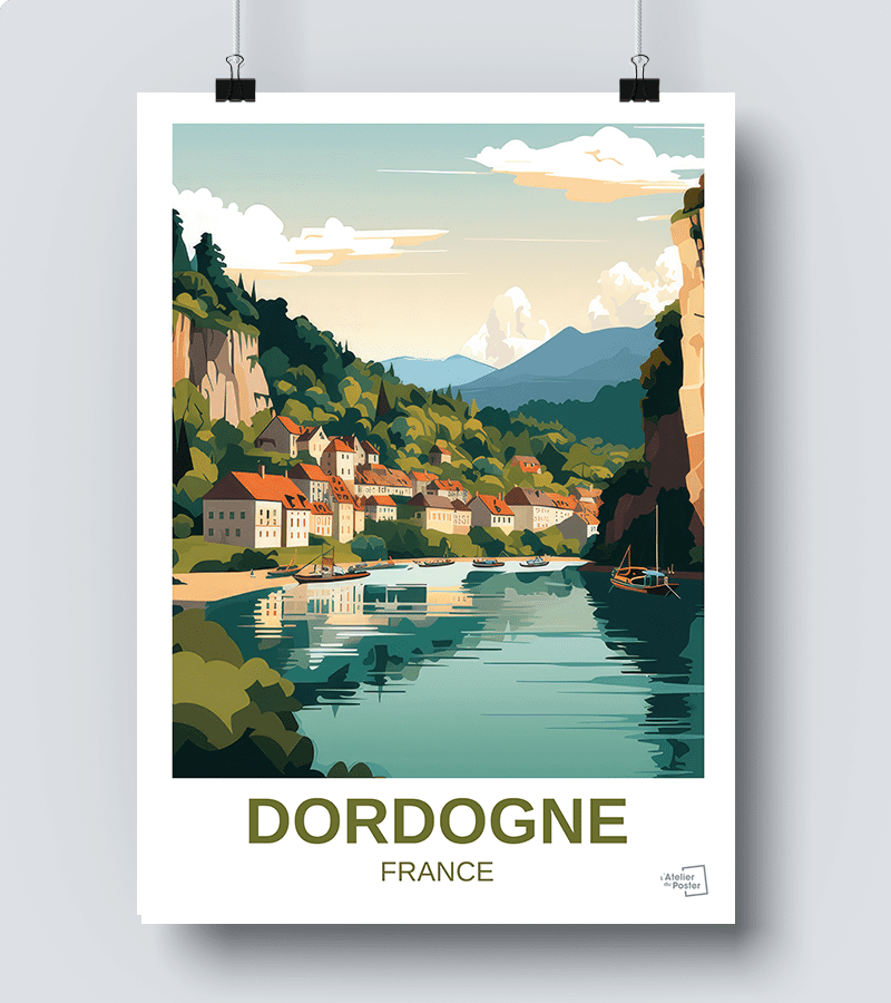 LES EYZIES GROTTES Rrgh-POSTER HQ 40x60cm d'une AFFICHE LES EYZIES GROTTES Rrgh-POSTER HQ 40x60cm d'une AFFICHE