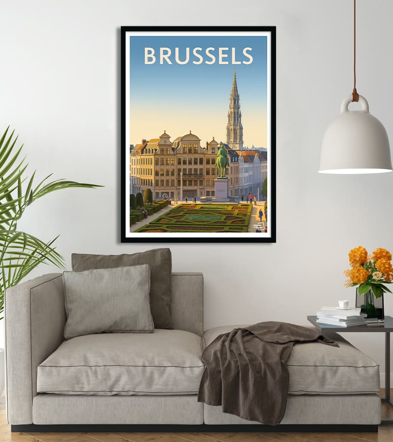 poster vintage Brussels