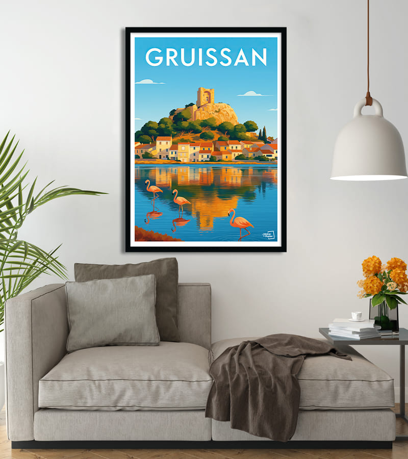 poster vintage Gruissan