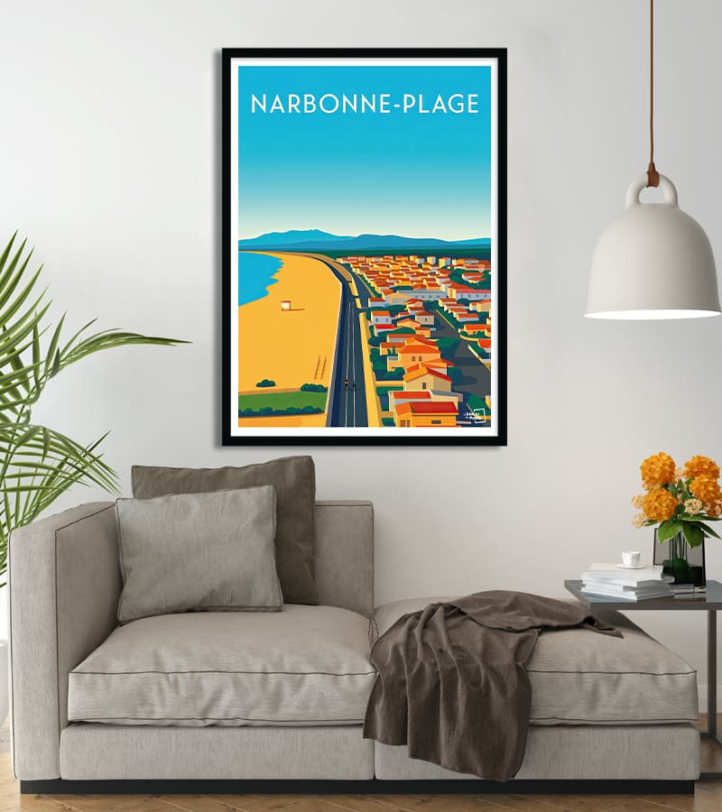 poster Narbonne Plage