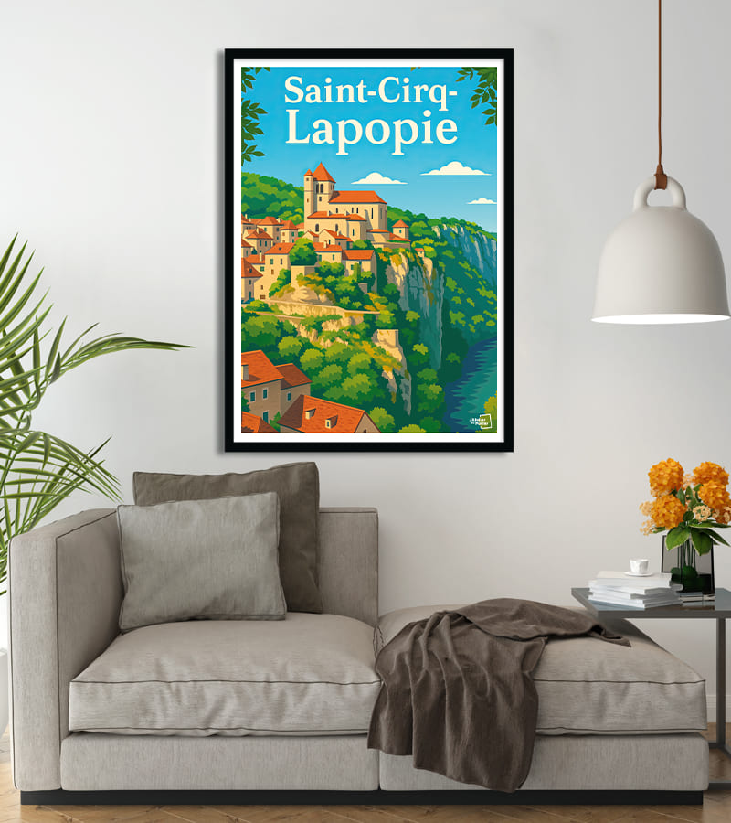 poster Saint Cirq Lapopie