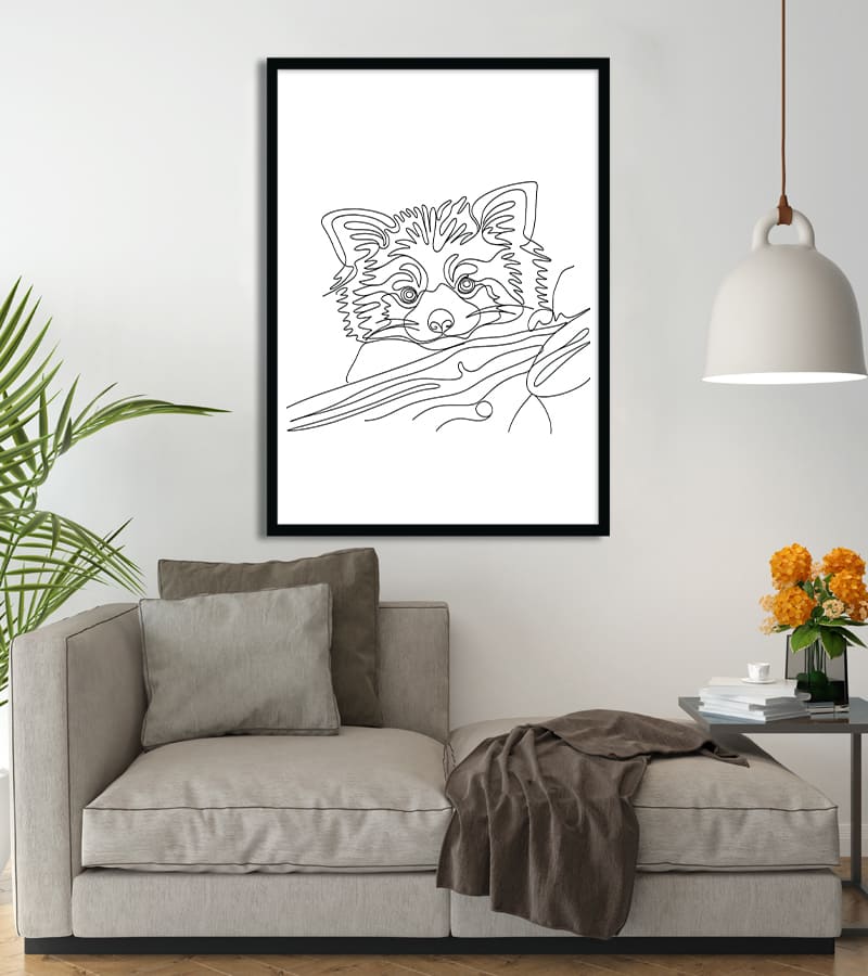 Affiche Line Art Animal #18
