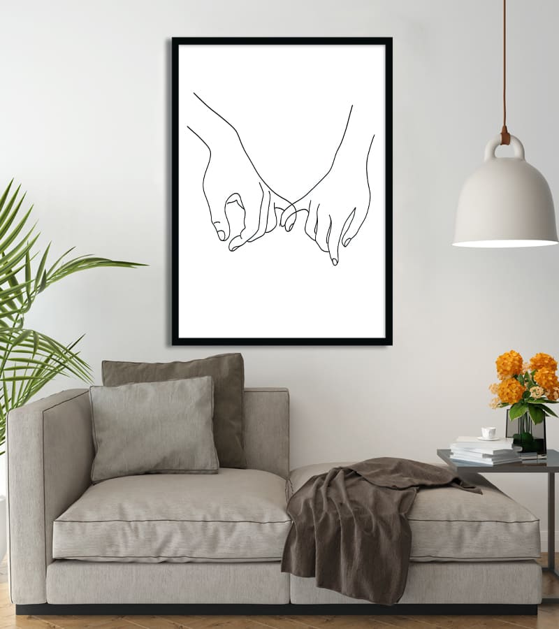 Affiche Line Art Amour infini #24