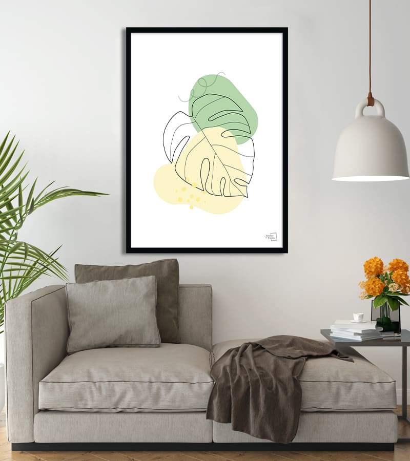 Affiche minimaliste Nature abstraite couleur pastel #28
