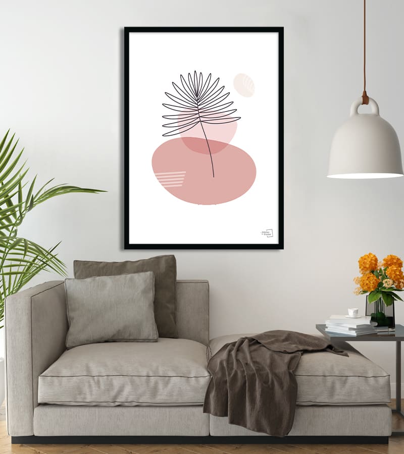 poster Affiche abstraite colorée rétro #32