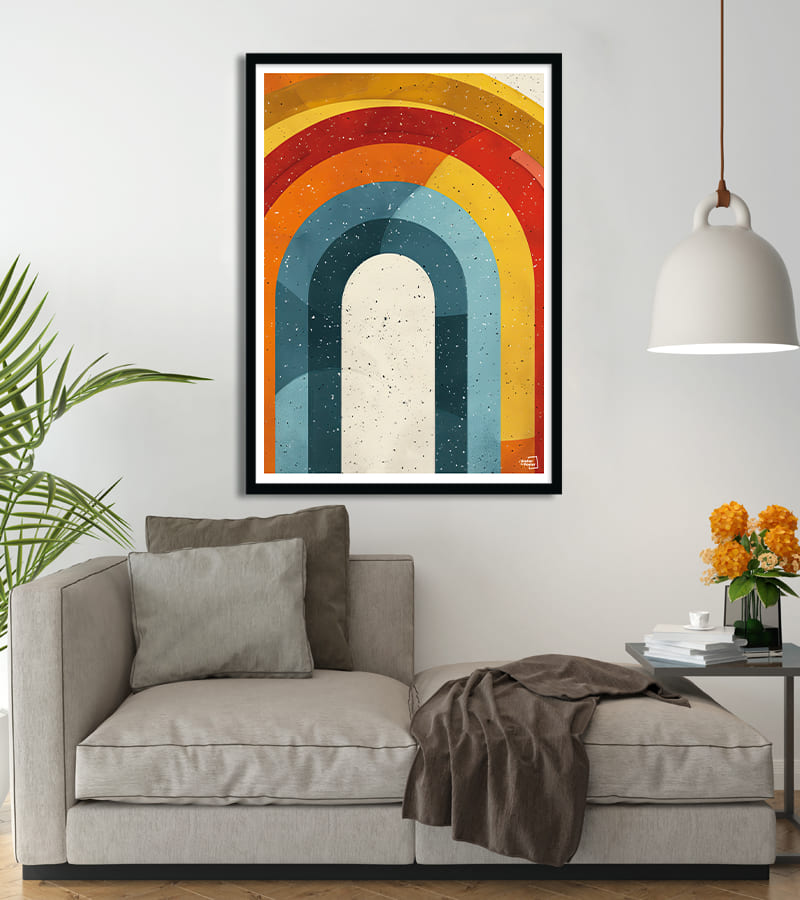 Affiche Art mural et imprimés bohème - Arc en ciel #36