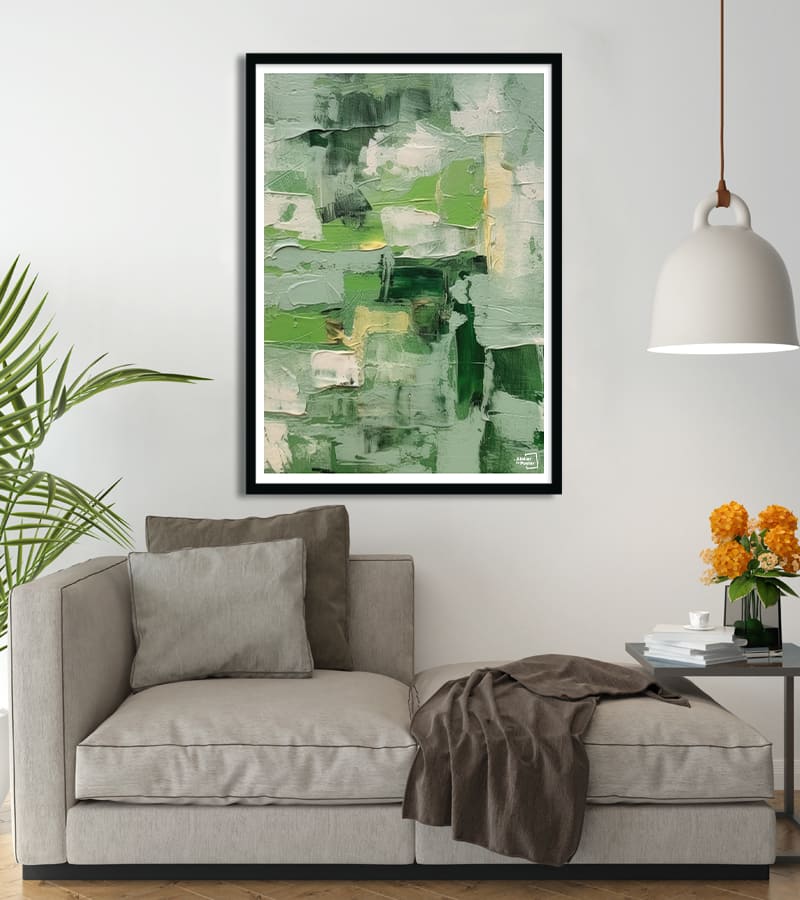 Affiche Design vert abstrait #38