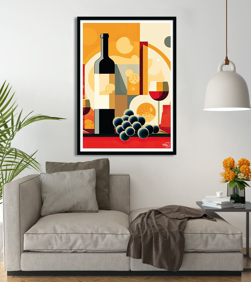Affiche Apero cubisme abstrait #50