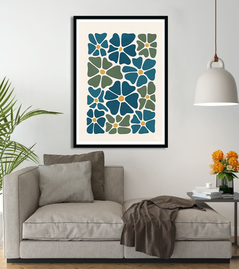 Affiche Fleur Minimaliste – Motif Botanique pour Intérieur Épuré #68