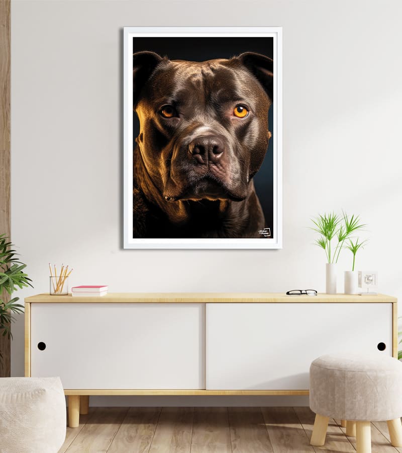 Poster Chien Staffordshire Bull Terrier - Photographie
