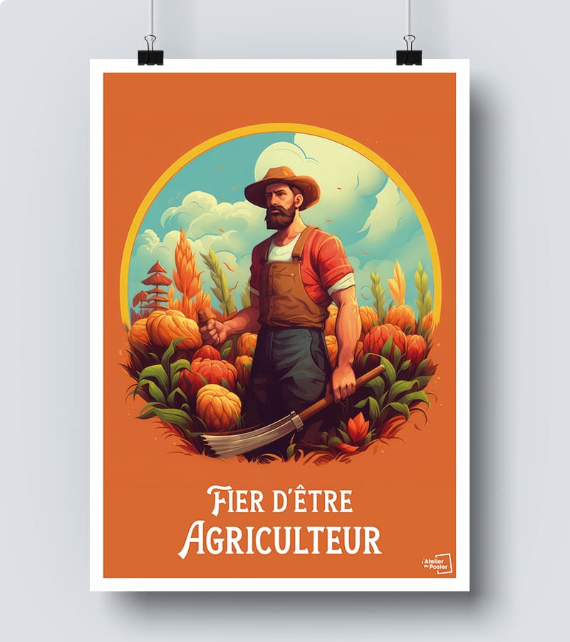 Affiche Fier d'être Agriculteur