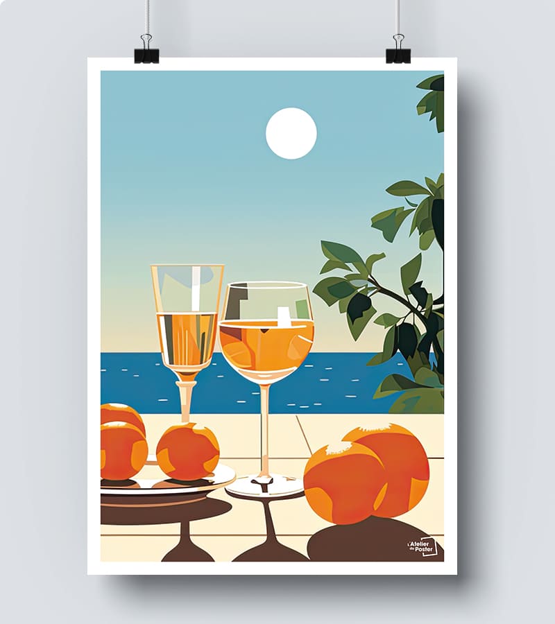 Affiche Cocktail en Vacance