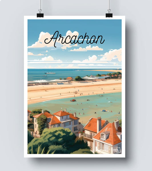 Affiche Arcachon bassin 