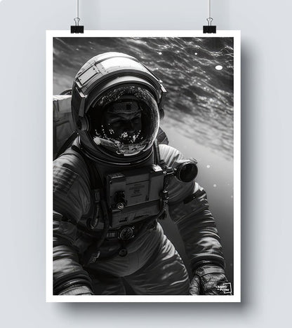 Affiche Apesanteur Noir et Blanc
