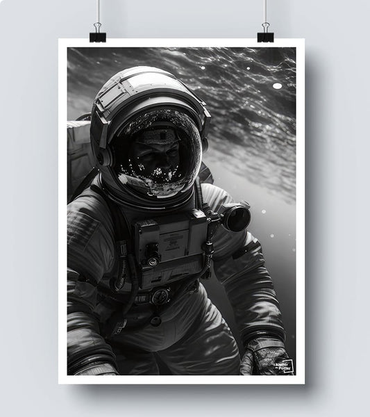 Affiche Apesanteur Noir et Blanc