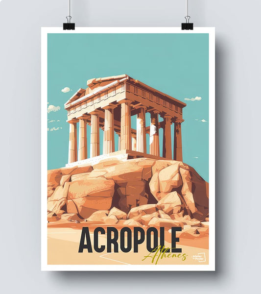 Affiche Acropole d'Athènes