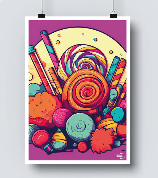 Affiche Bonbon - Pop Art