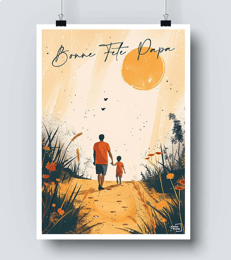 Affiche Bonne Fête Papa