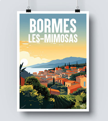 Affiche Bormes-les-Mimosas