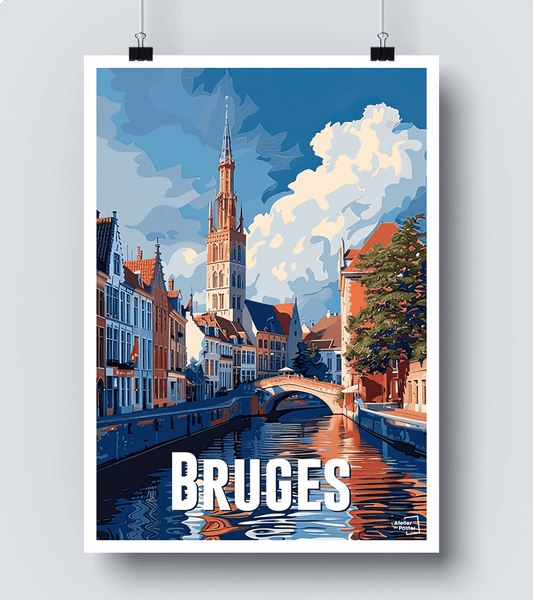 poster Bruges - Belgique