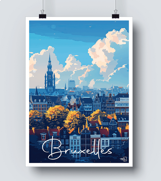 Affiche vintage Bruxelles