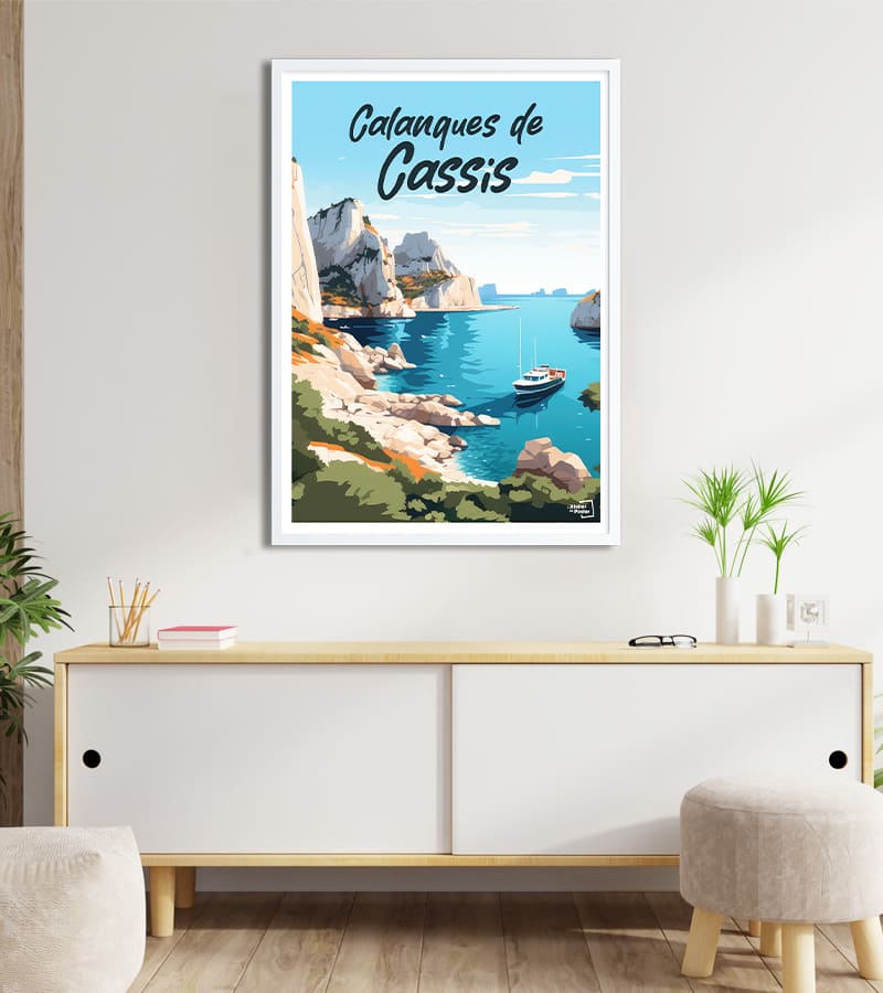 Affiche Les Calanques de Cassis