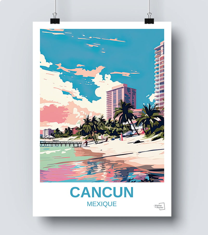 Affiche Cancun - Mexique