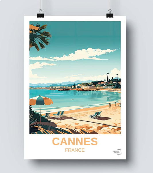 Affiche Cannes vintage