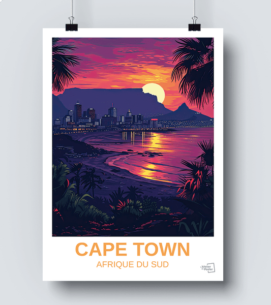 Affiche Cape Town - Afrique du Sud