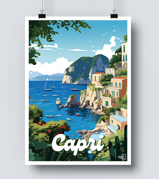 Affiche Capri italie