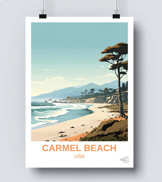 Affiche Carmel Beach