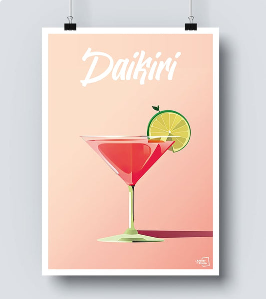 Affiche Cocktail Daikiri