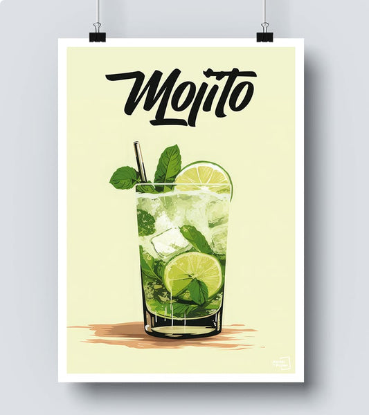 Affiche Cocktail Mojito