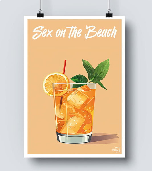 Affiche Cocktail Sex on the beach