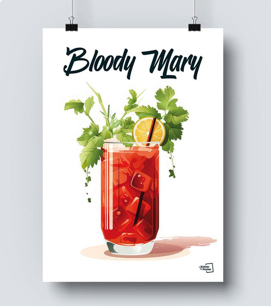 Affiche Cocktail Bloody Mary