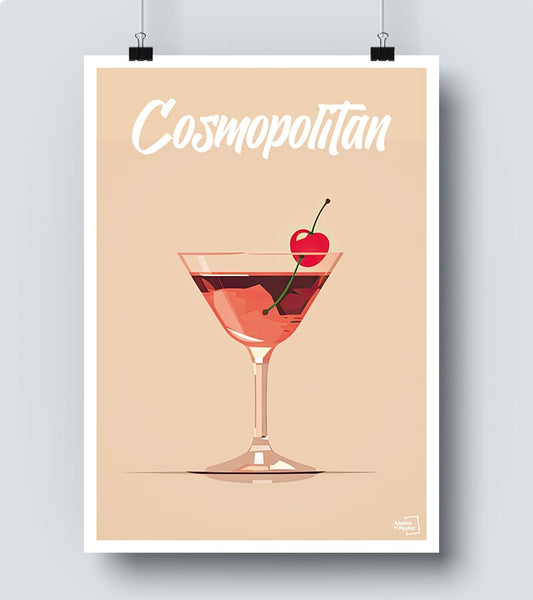 Affiche Cocktail Cosmopolitan