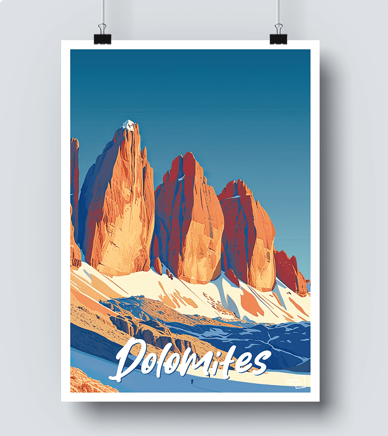 Affiche Dolomites