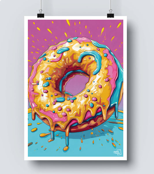 Affiche Donut - Pop Art