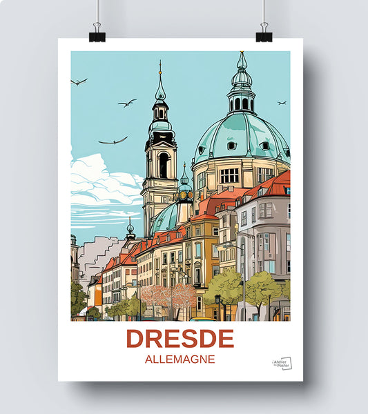 Affiche Dresde - Allemagne