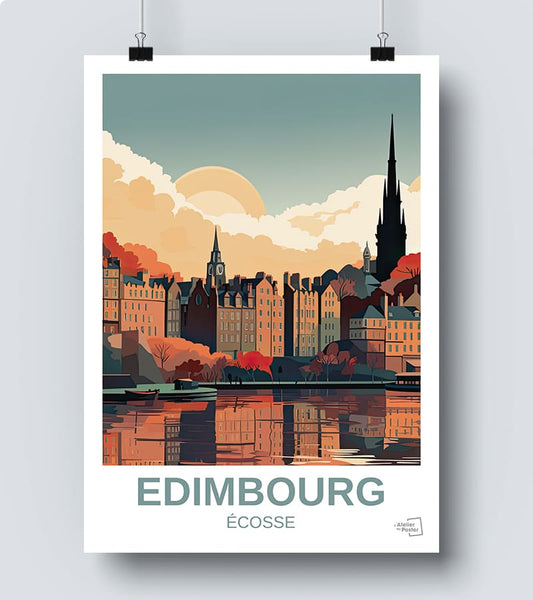 Affiche Edimbourg - Ecosse