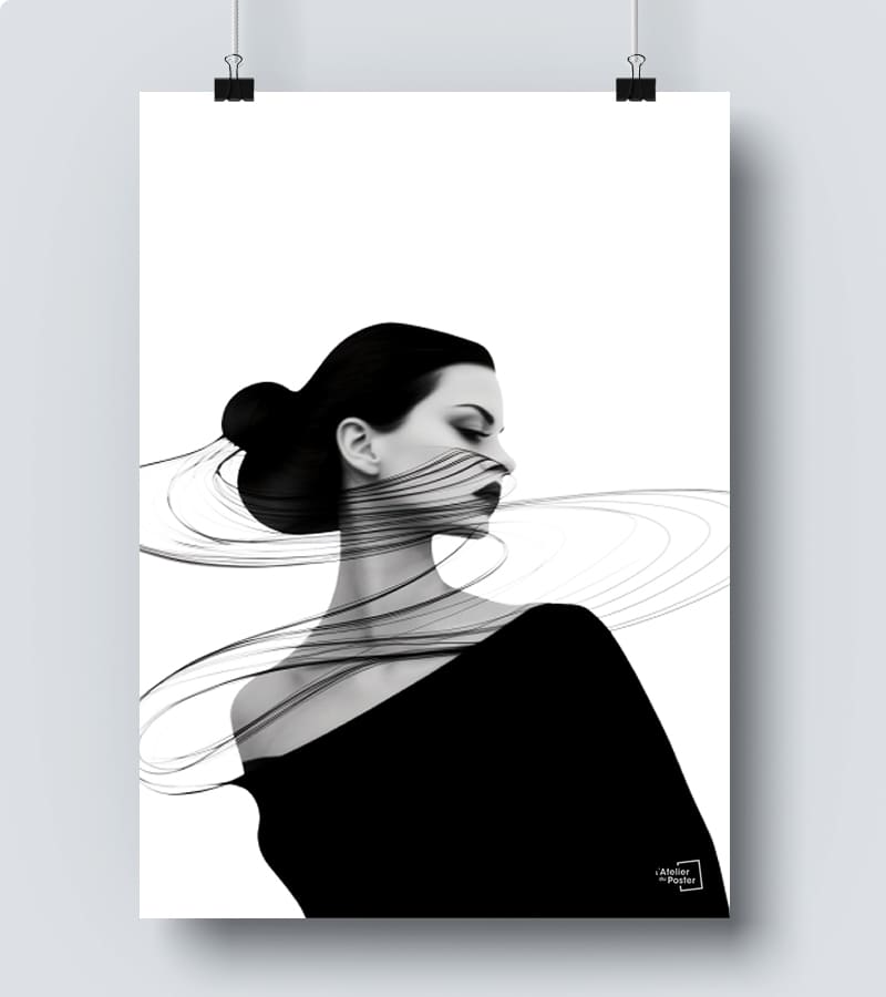 Affiche Femme minimaliste